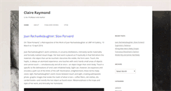 Desktop Screenshot of claireraymond.org