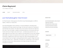 Tablet Screenshot of claireraymond.org